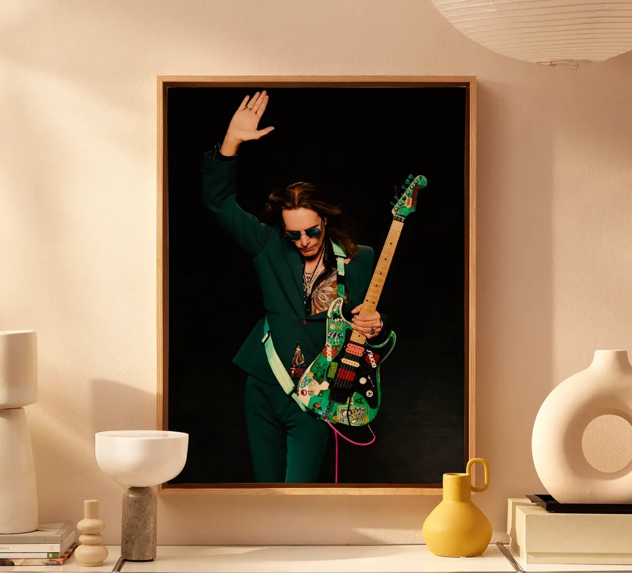 Steve Vai tela con Cornice a cassetta da Musadad Shop