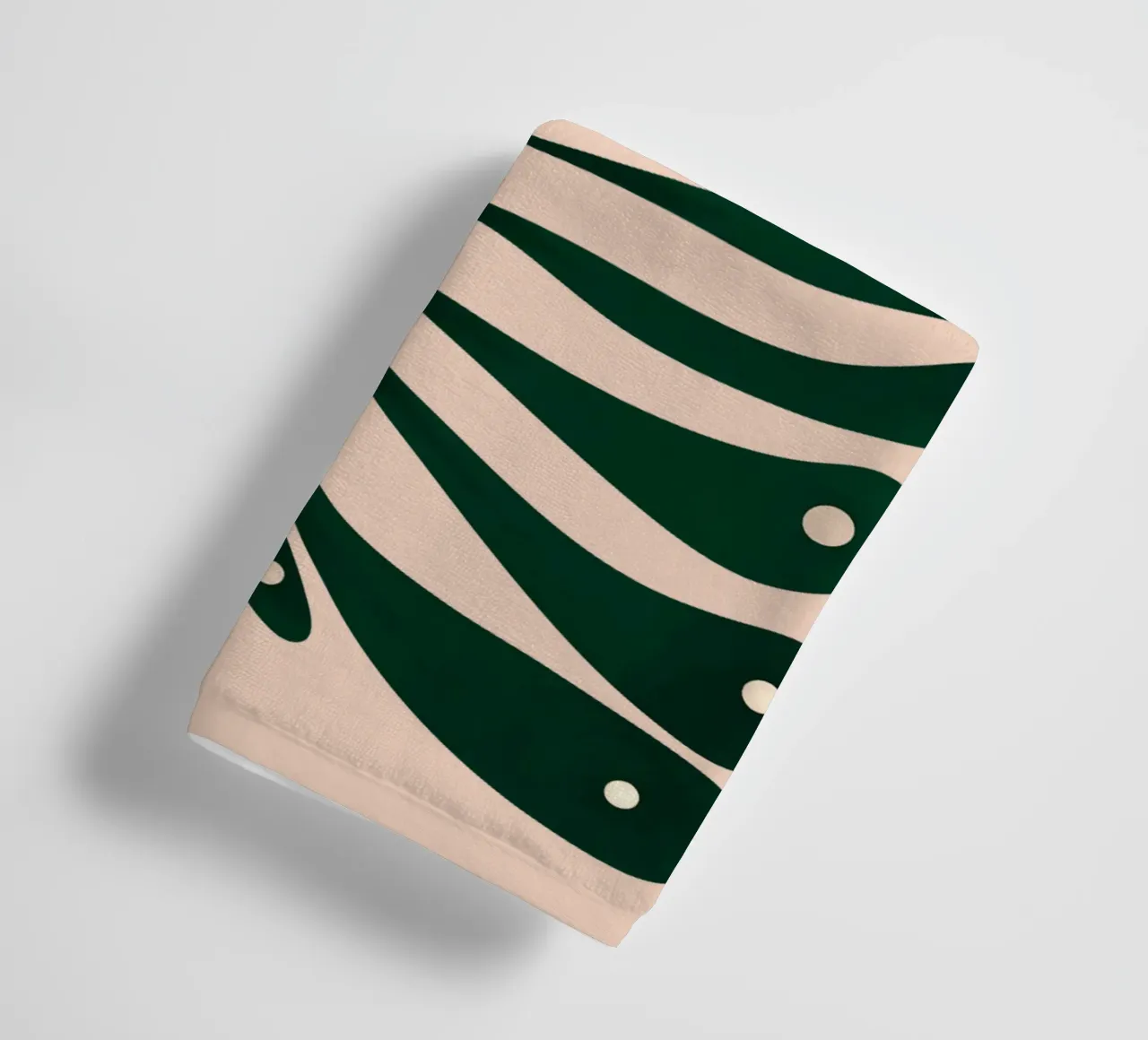 Abstract Green Leaf Swirl – Modern Botanical Art asciugamano da bagno da Dream Print Designs