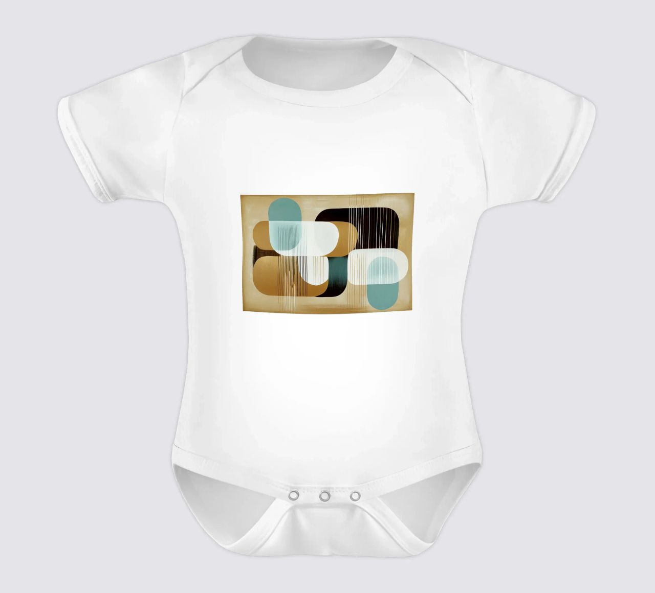 Abstract boho body neonato maniche corte da Imagine