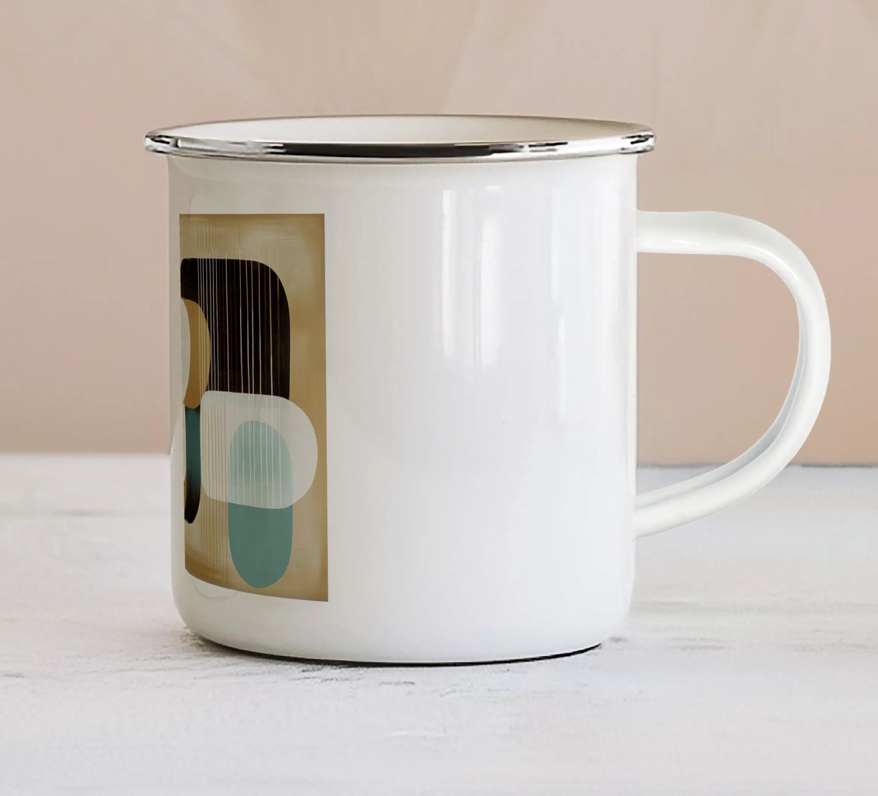 Abstract boho tazza in smalto da Imagine