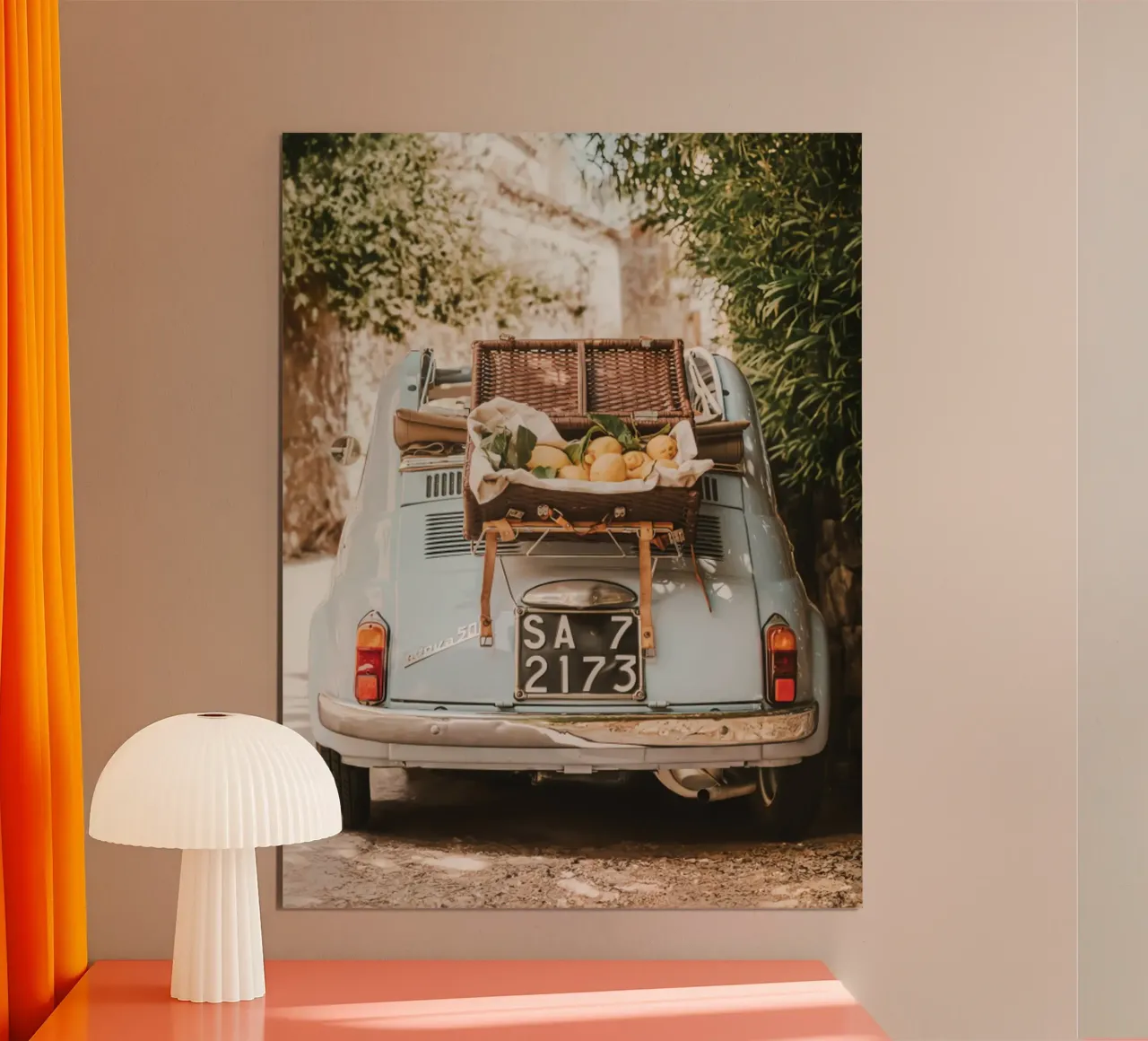 Crociera degli agrumi poster con telaio in legno da mary shop