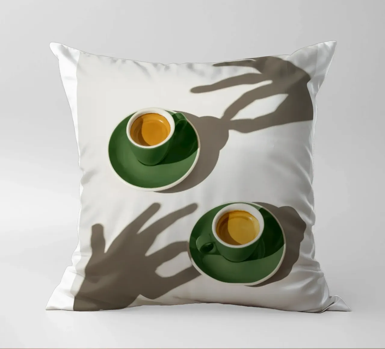Tazze di caffè verde cuscino da mary shop