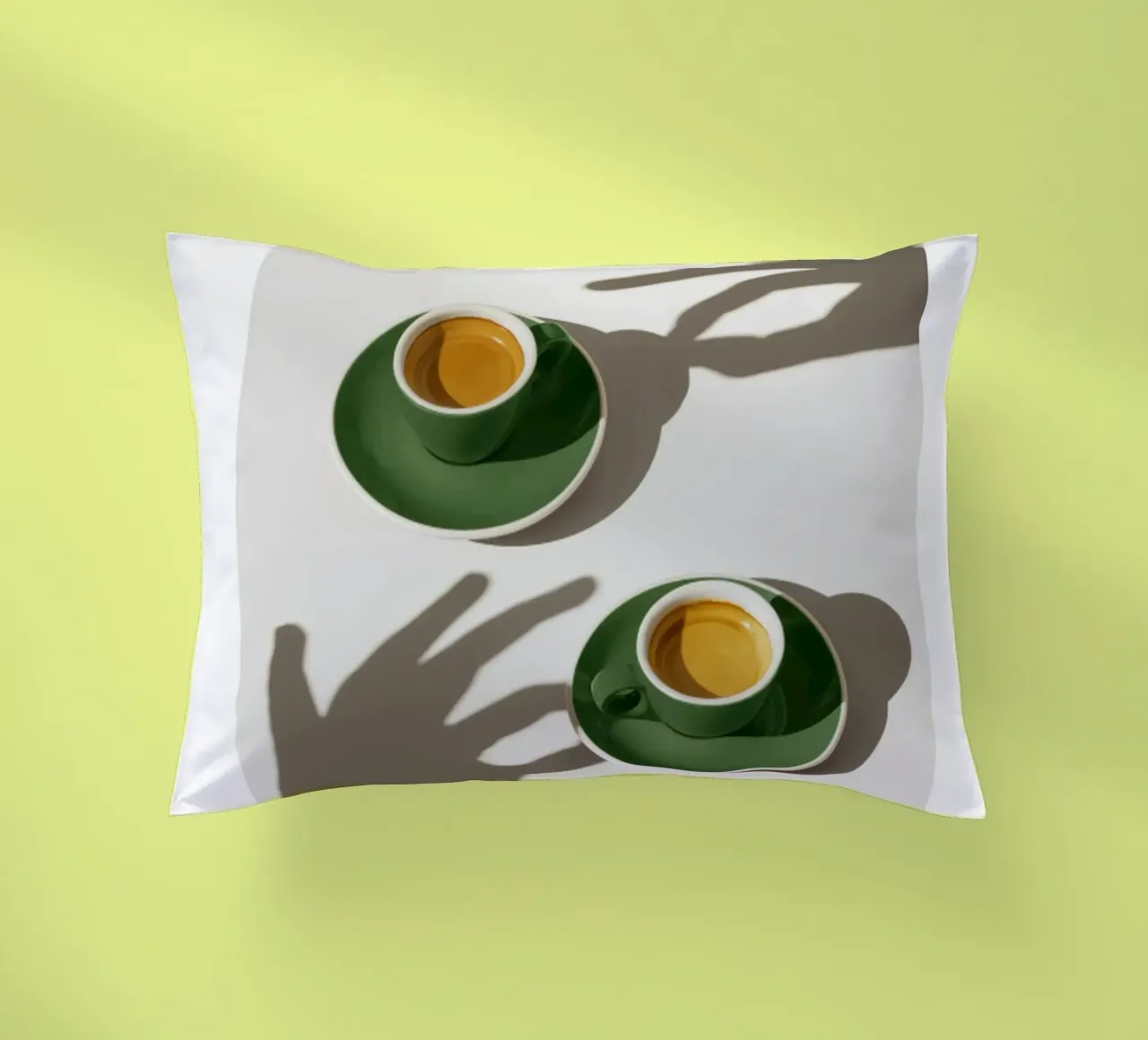 Tazze di caffè verde cuscino da mary shop