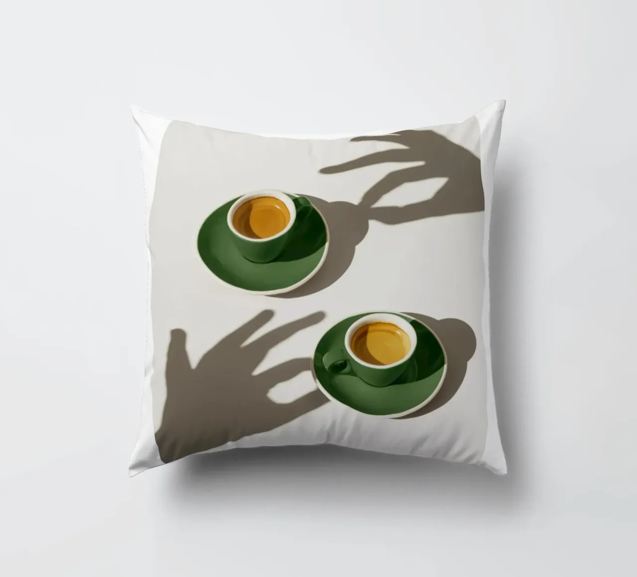 Tazze di caffè verde cuscino da mary shop