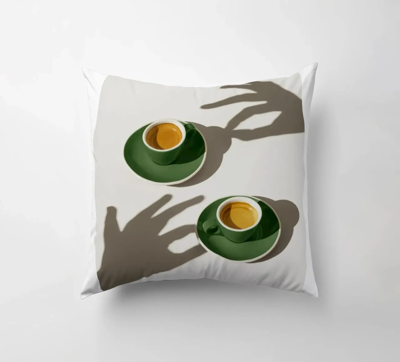 Tazze di caffè verde cuscino da mary shop