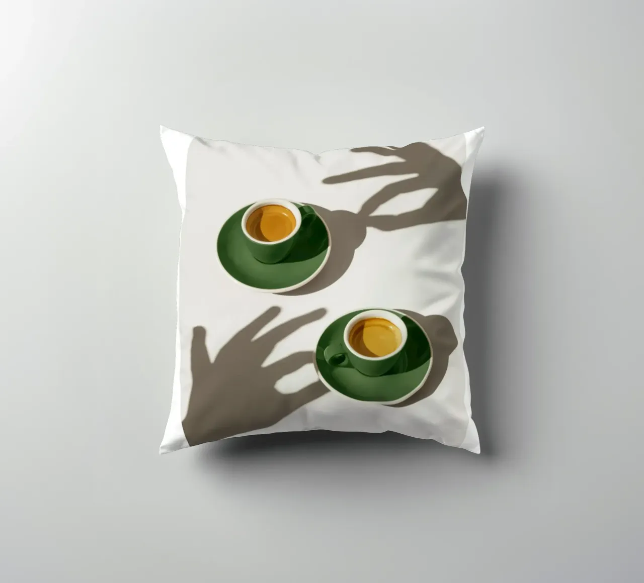 Tazze di caffè verde cuscino da mary shop