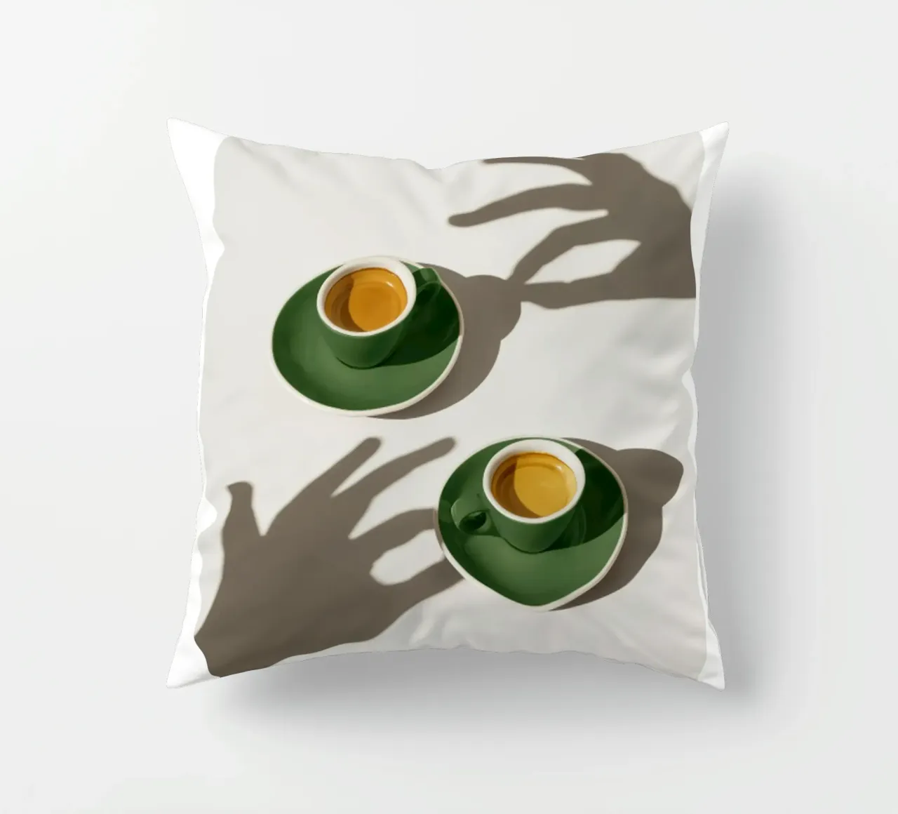 Tazze di caffè verde cuscino da mary shop