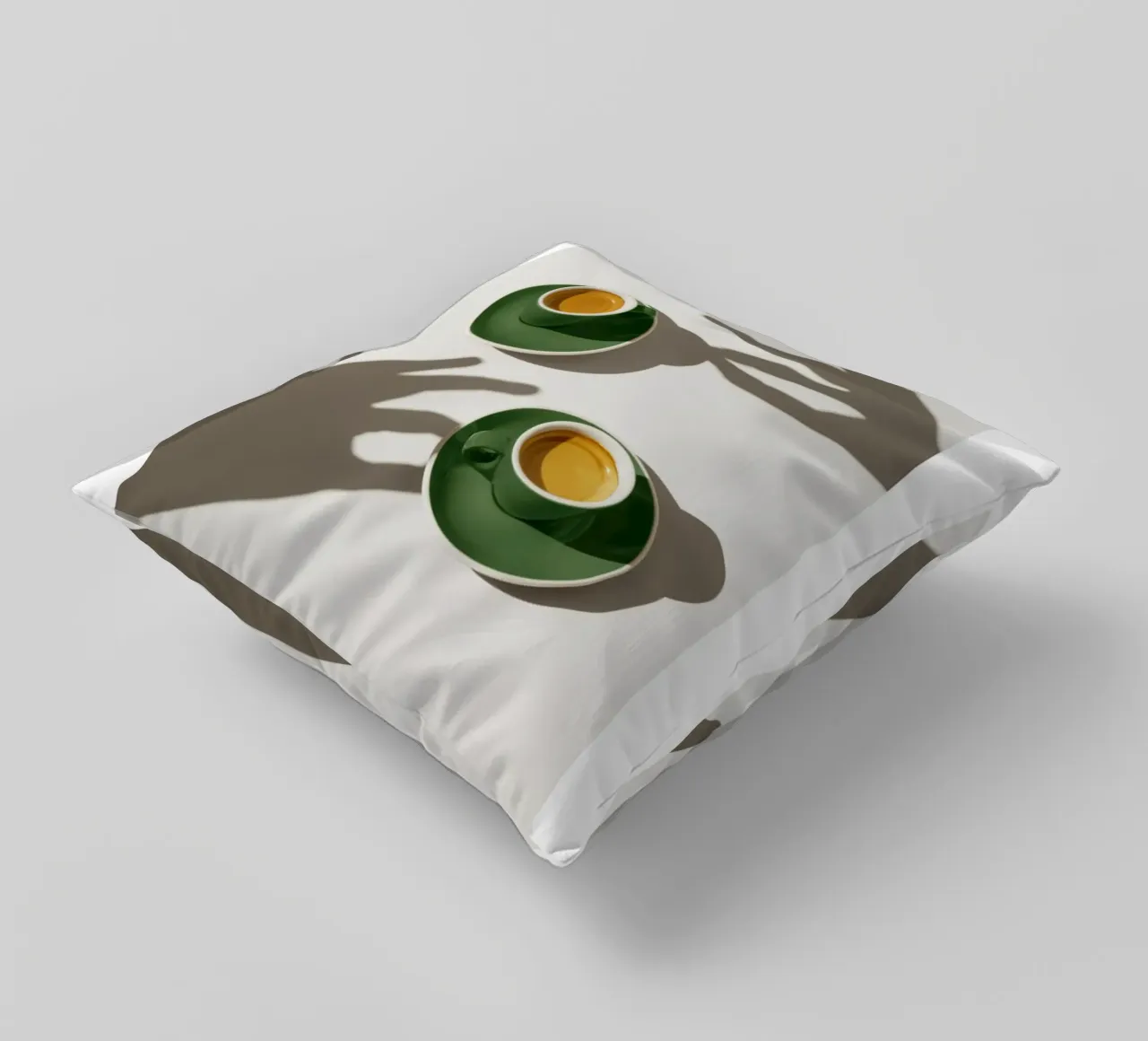 Tazze di caffè verde cuscino da mary shop