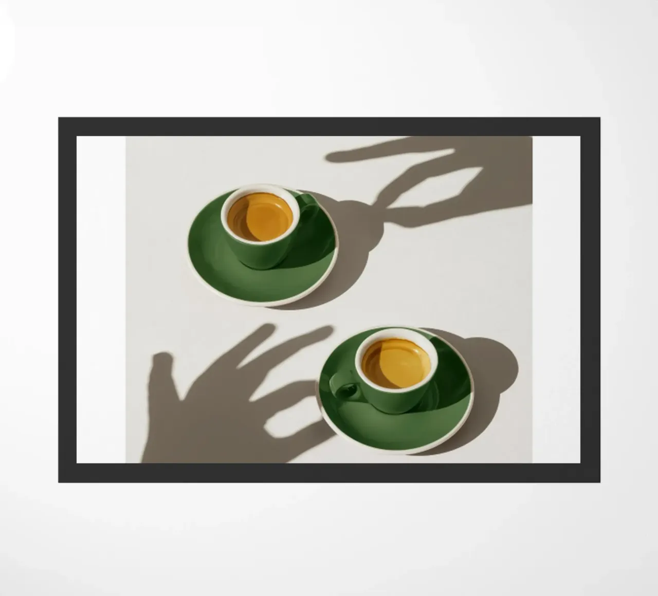 Tazze di caffè verde zerbino da mary shop
