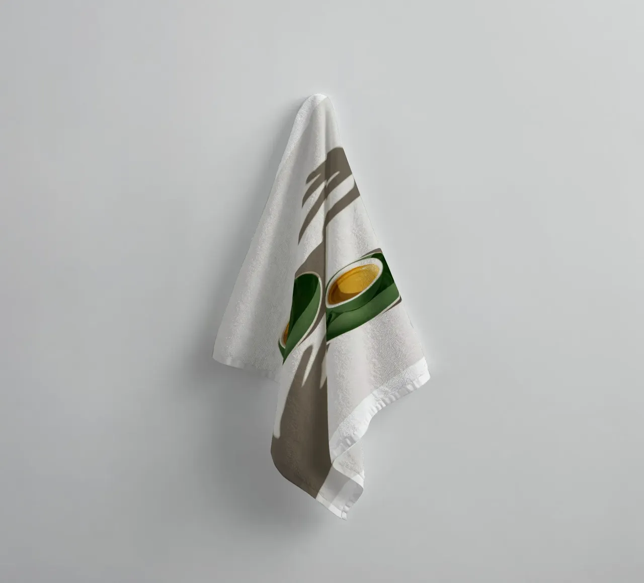 Tazze di caffè verde asciugamano da bagno da mary shop