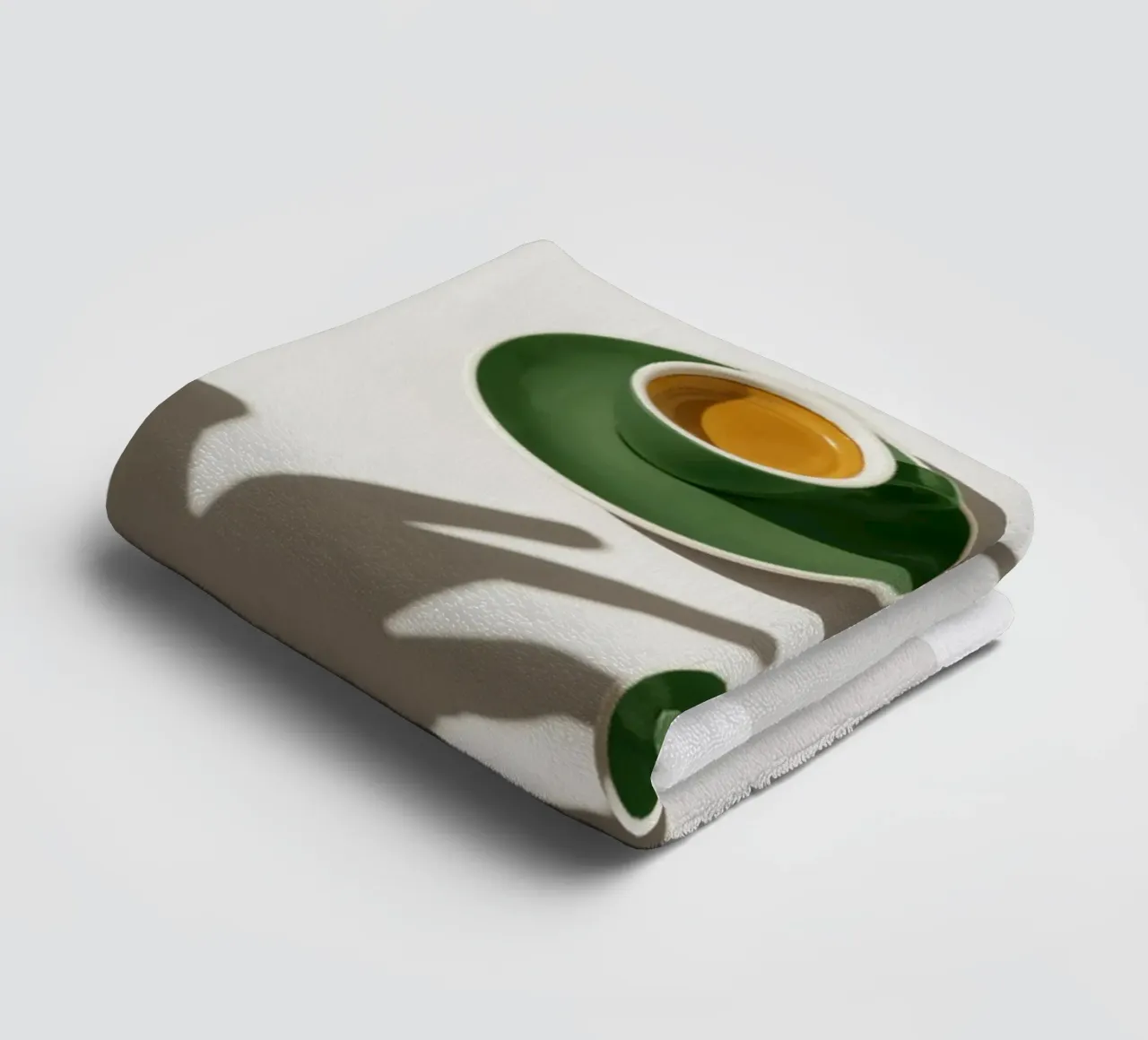 Tazze di caffè verde asciugamano da bagno da mary shop