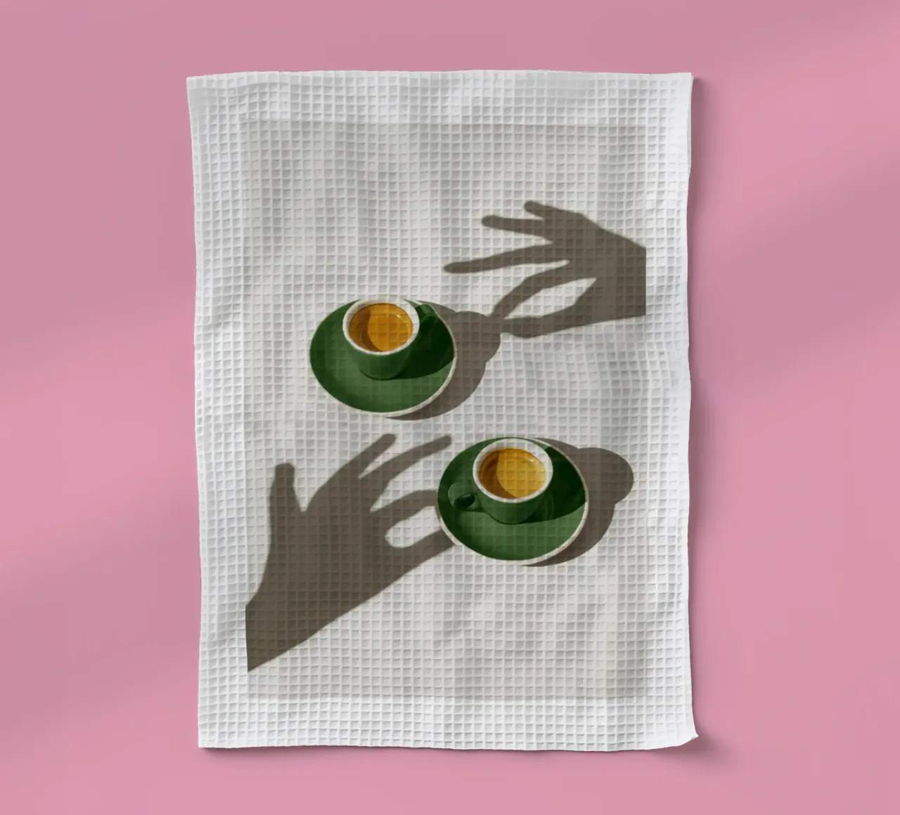 Tazze di caffè verde canovaccio da cucina da mary shop