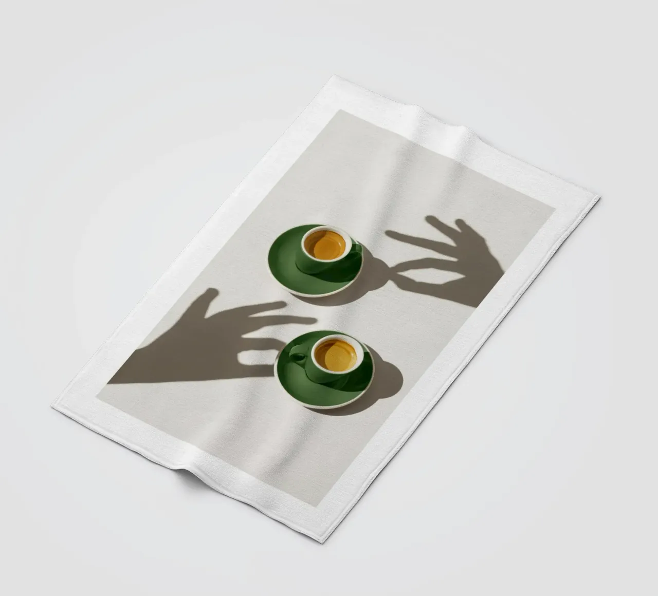 Tazze di caffè verde coperta in pile da mary shop