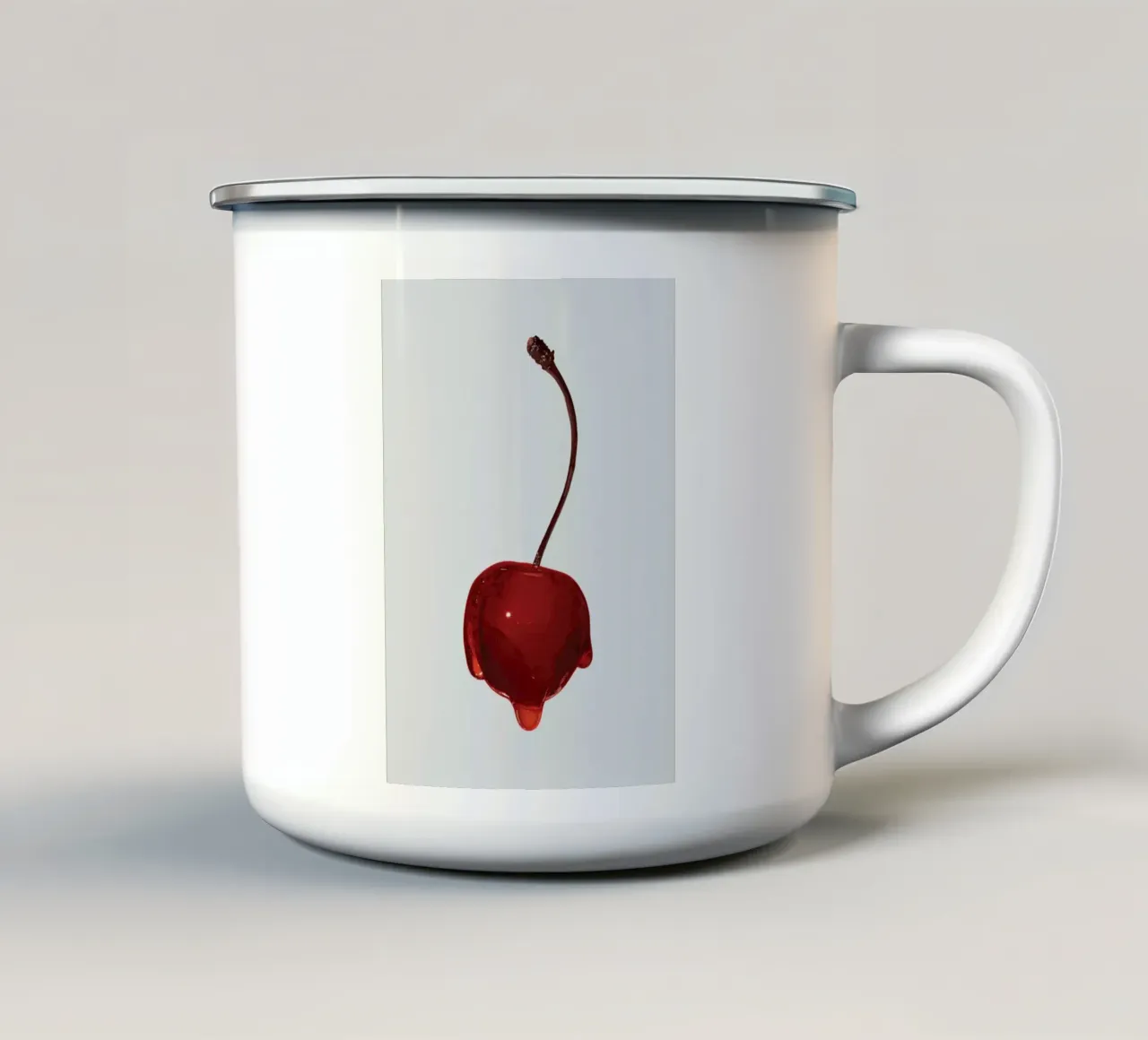 Ciliegia succosa tazza in smalto da mary shop