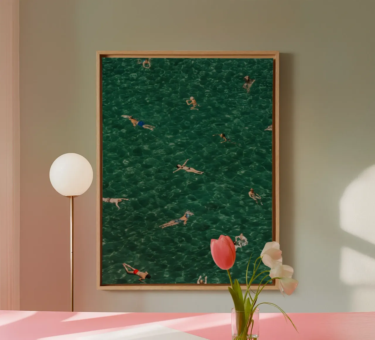 Mediterrane mengen canvas met Baklijst van mary shop
