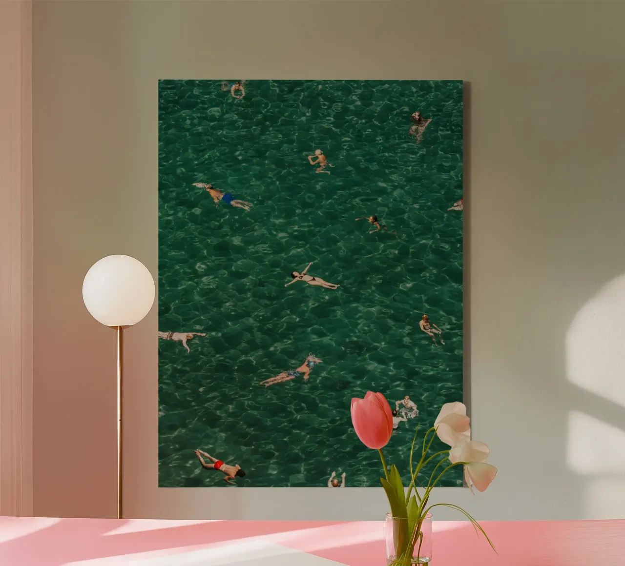Mediterrane mengen canvas met Baklijst van mary shop
