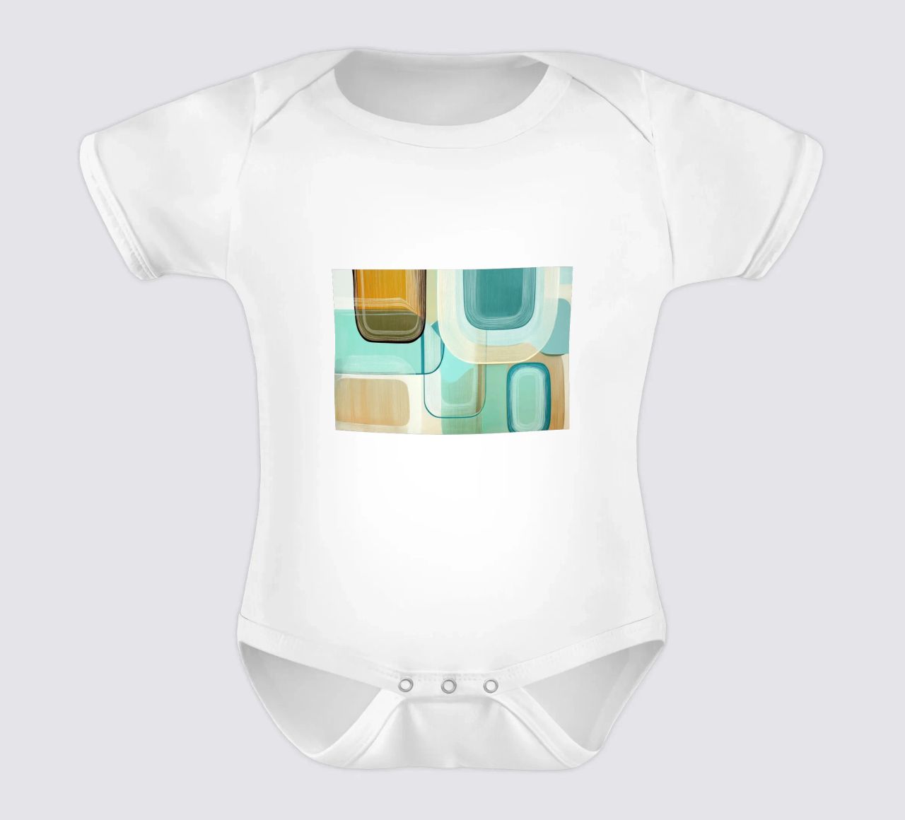 Abstract boho body neonato maniche corte da Imagine