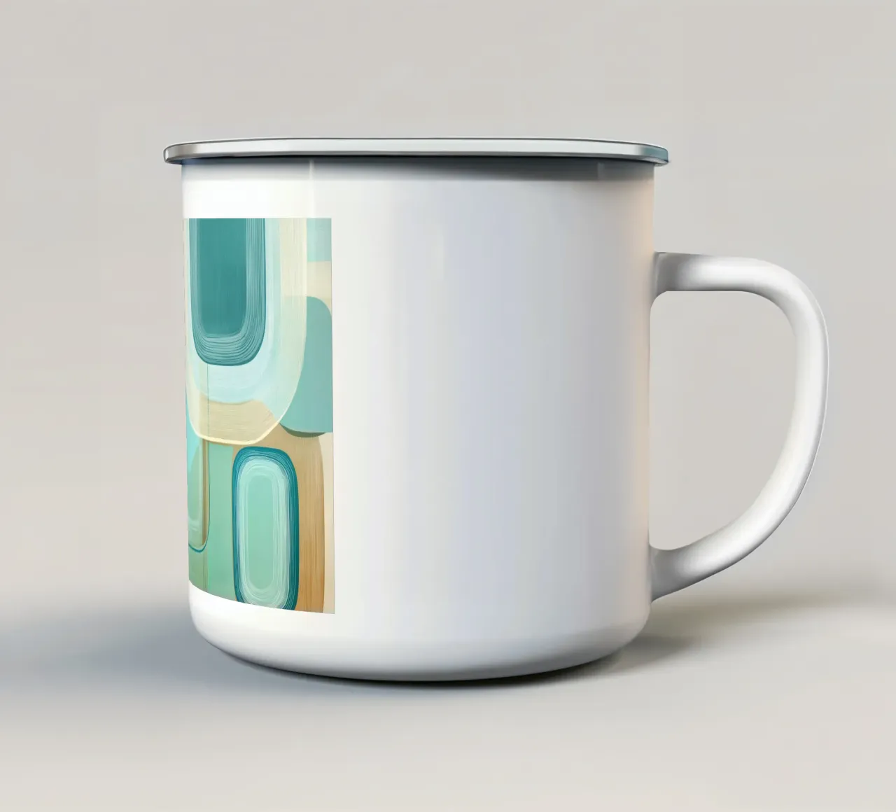 Abstract boho taza de esmalte de Imagine