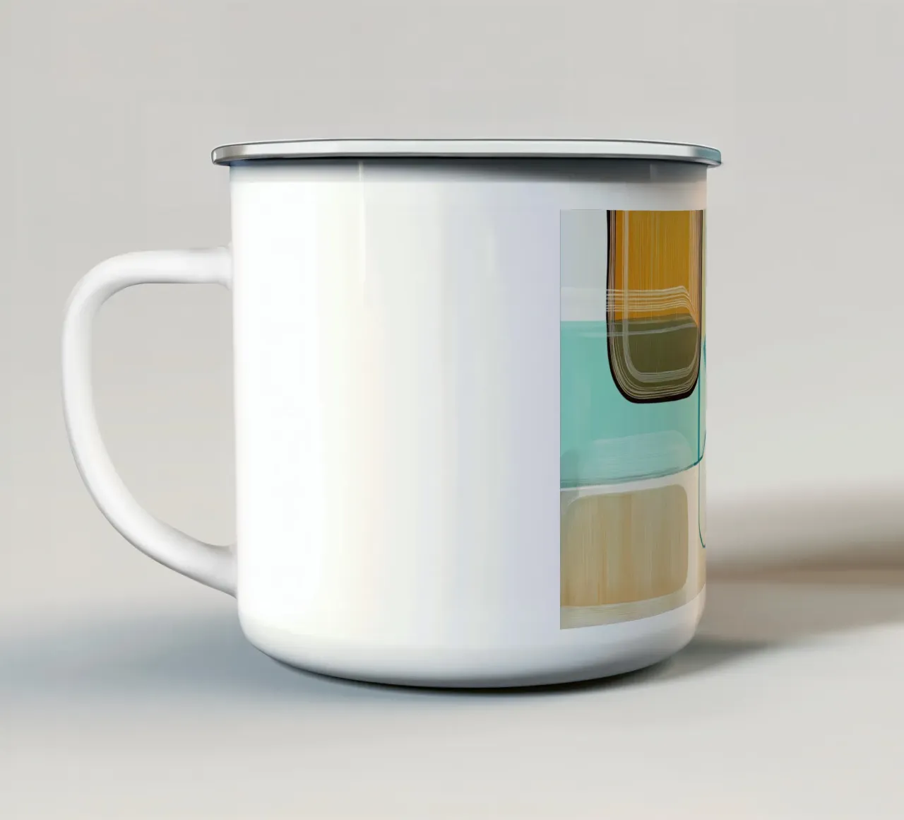 Abstract boho Emaille Tasse von Imagine