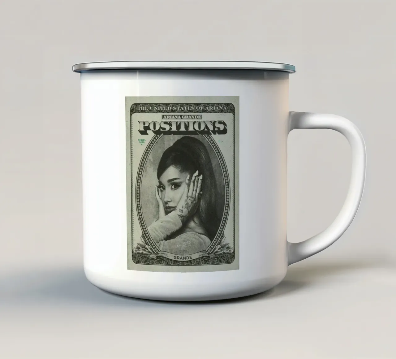 Il mio tutto vive per sempre tazza in smalto da hornosofhappy