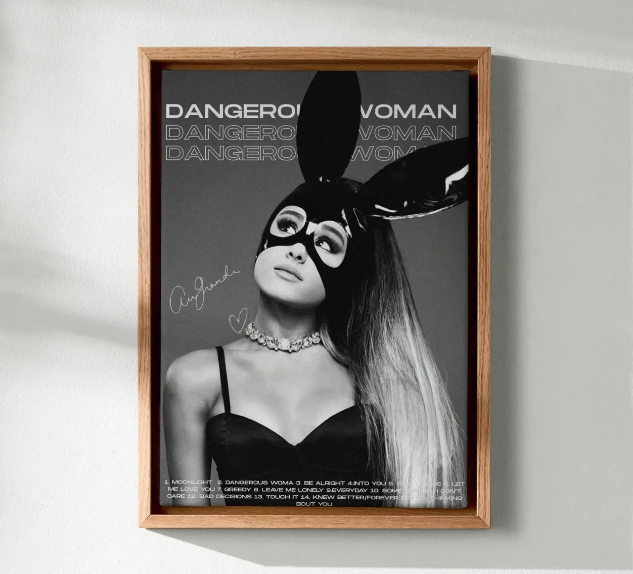 From Yours Truly Live canvas with Floater frame by hornosofhappy