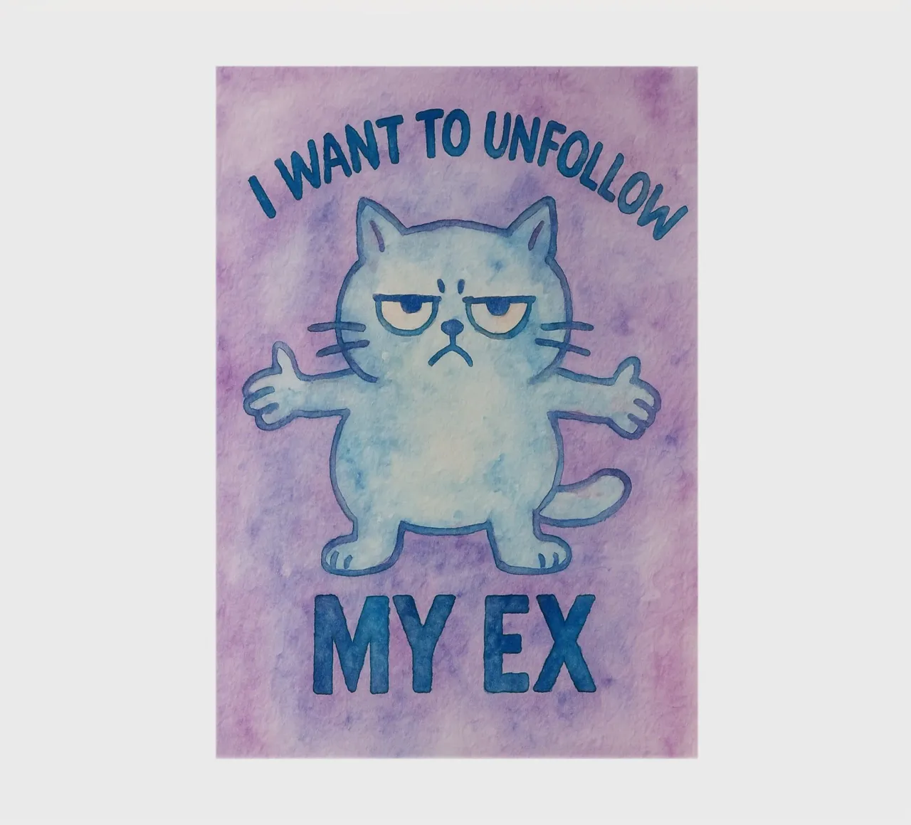 i want to unfollow my ex funny cat notebook by limous