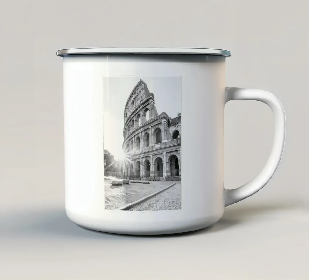Visita al Colosseo tazza in smalto da mary shop