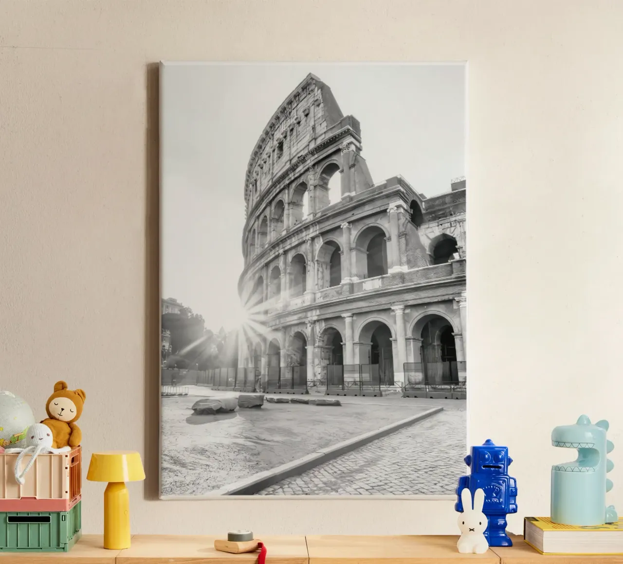 Visita al Colosseo tela con Cornice a cassetta da mary shop