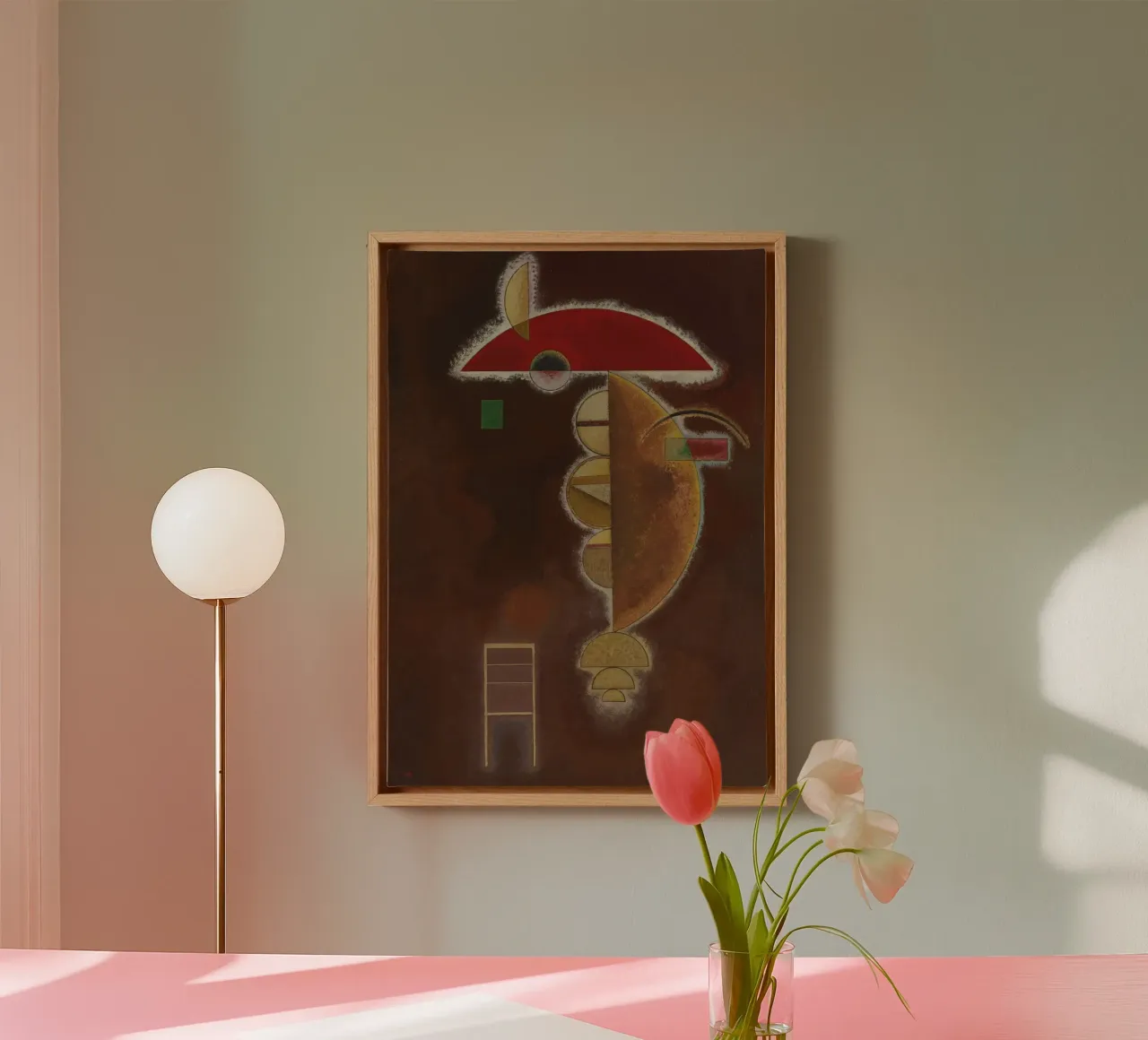 Wassily Kandinsky - Printed Abstract Art canvas with Floater frame by Aesthetic Muse