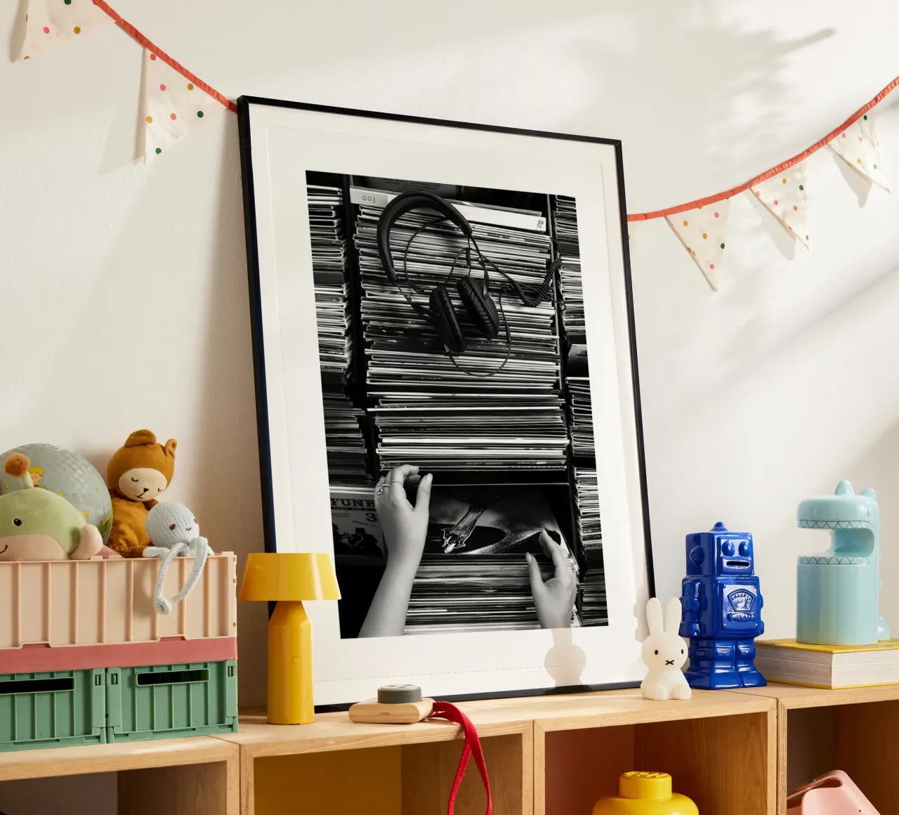 Attraverso l'archivio poster con telaio in legno da mary shop