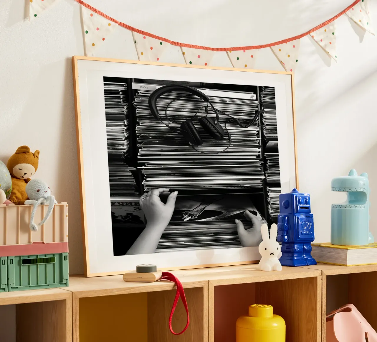 Attraverso l'archivio poster con telaio in legno da mary shop