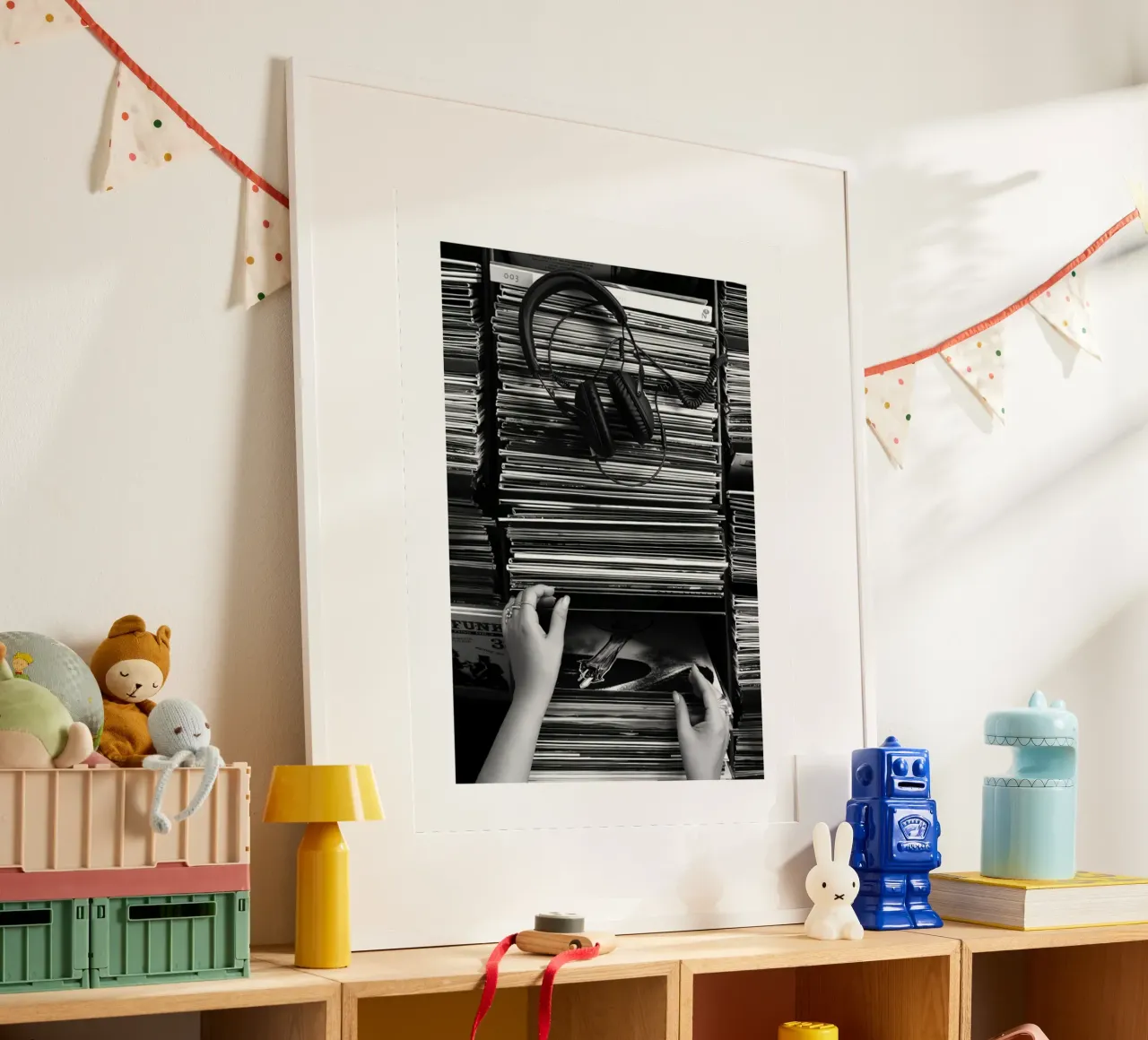 Attraverso l'archivio poster con telaio in legno da mary shop