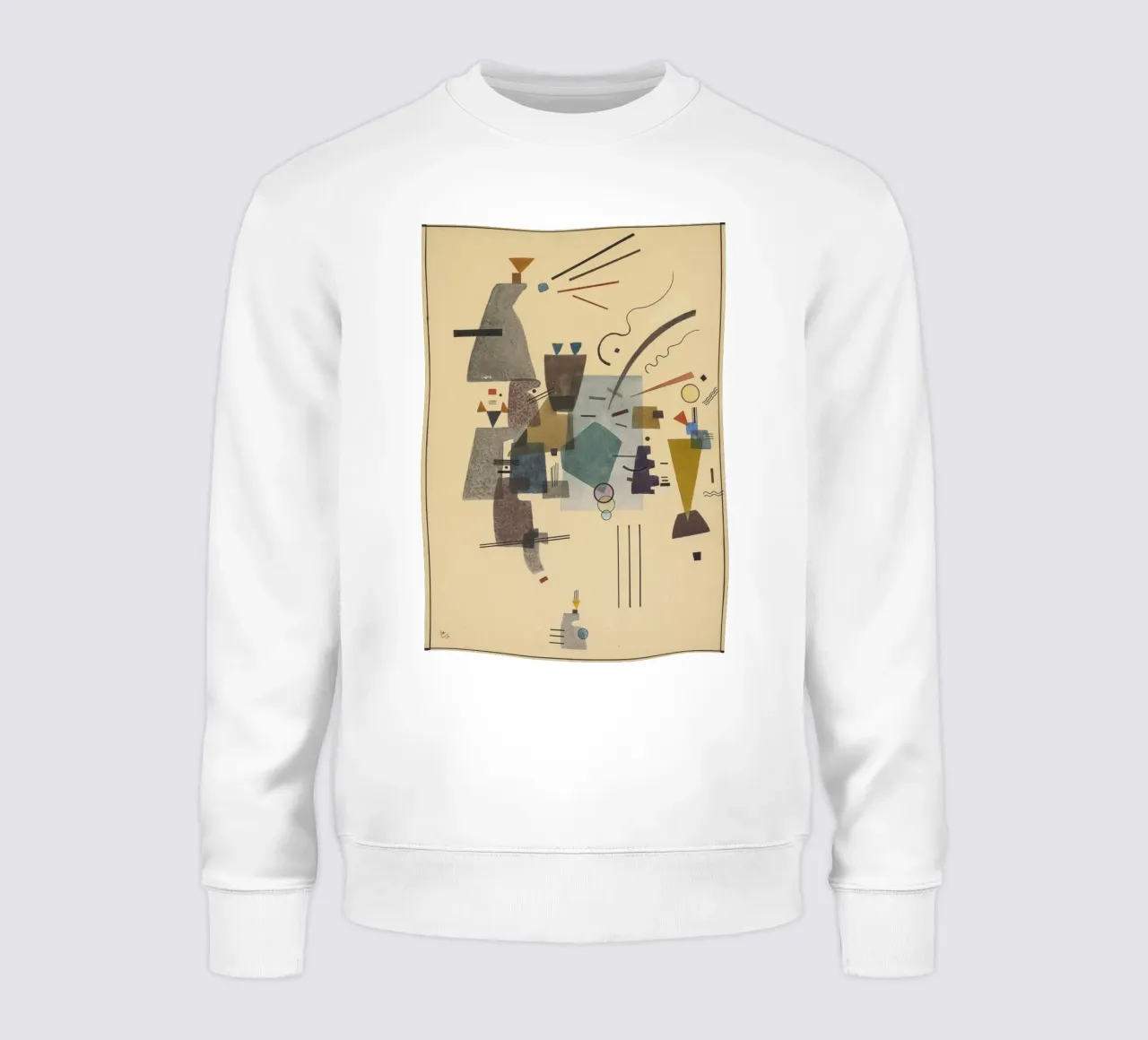 Wassily Kandinsky - Warmed Cool- Abstract Art sweatshirt by Aesthetic Muse