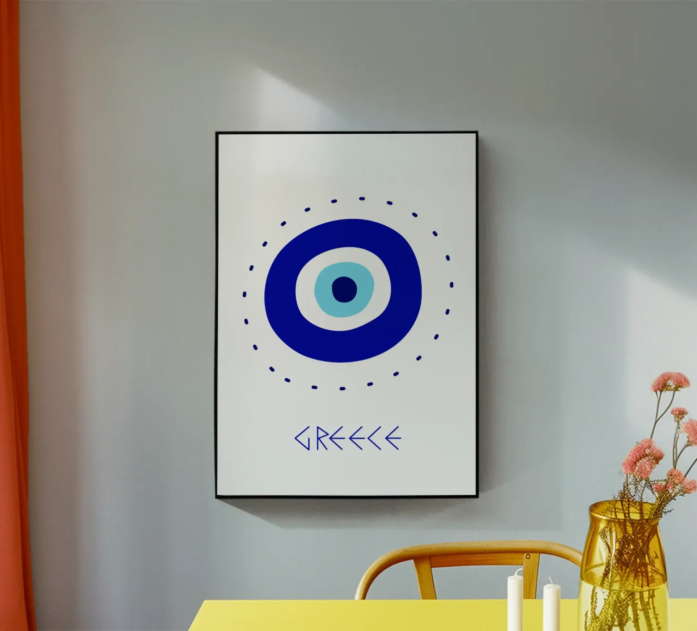 Greece - Oeil bleu plexiglass da Idées & Création