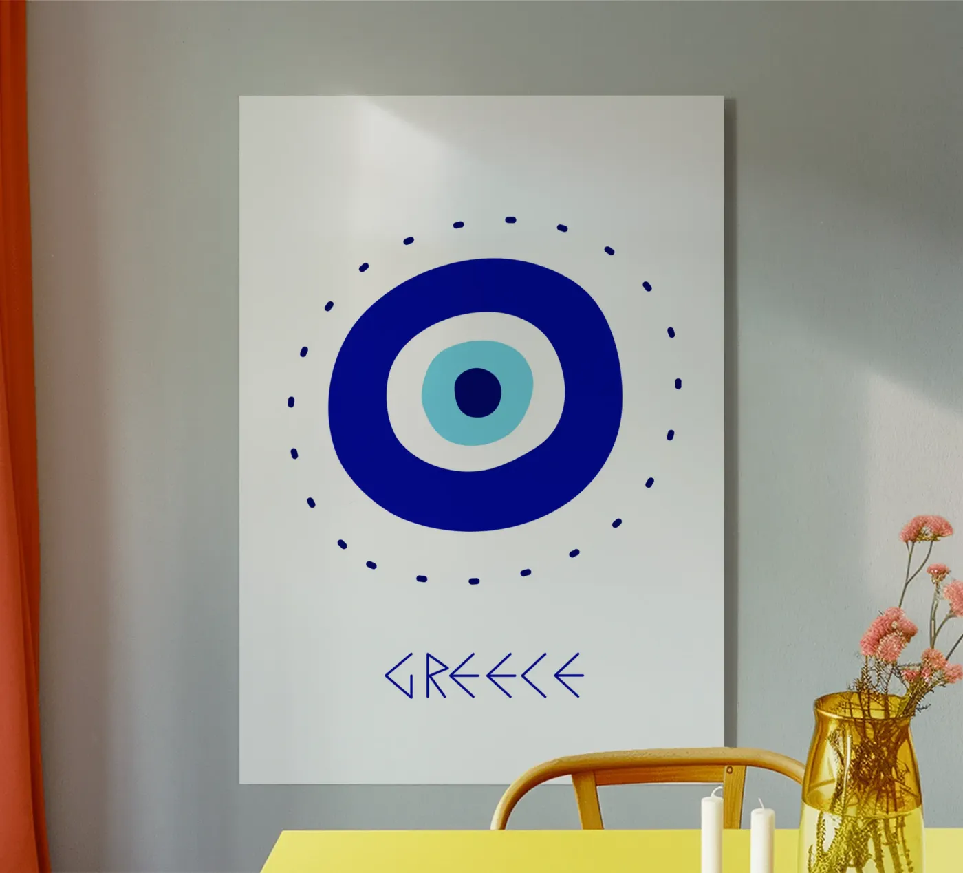 Greece - Oeil bleu plexiglass da Idées & Création