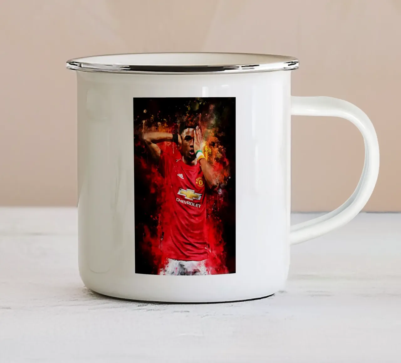 Amad Diallo tazza in smalto da MasterInkArt