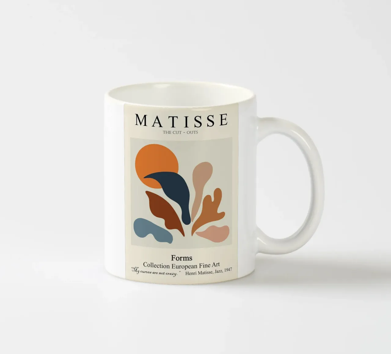 Le mie curve non sono pazzesche tazza in ceramica da DODOLAN STORE