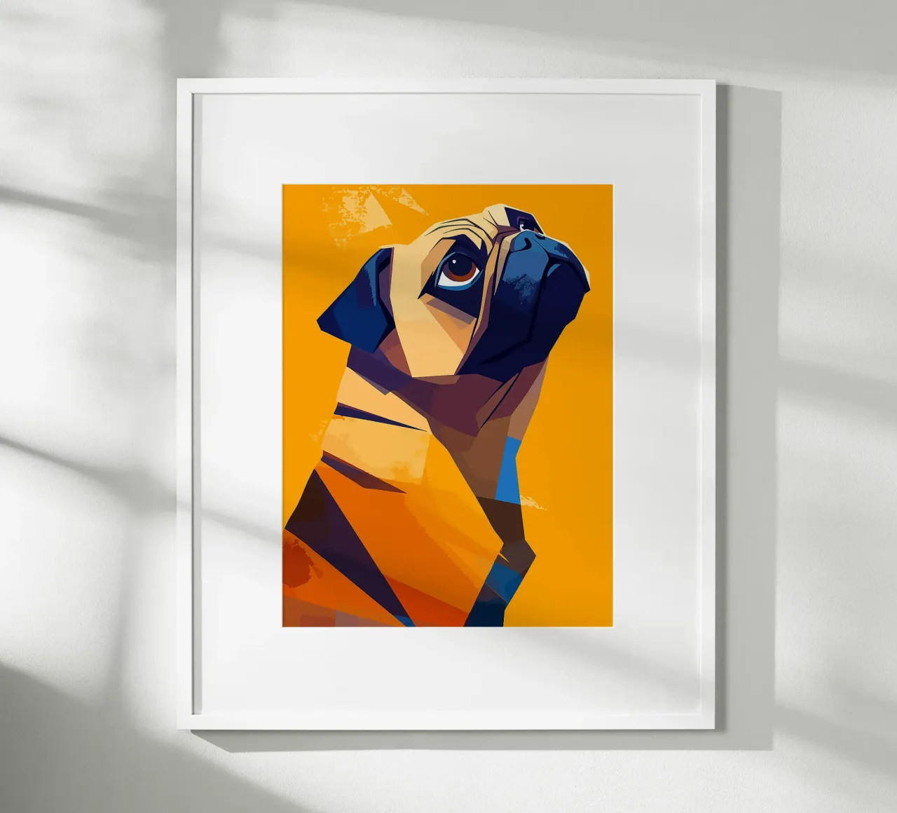cane carlino animale da compagnia canino poster da Karin M Fried