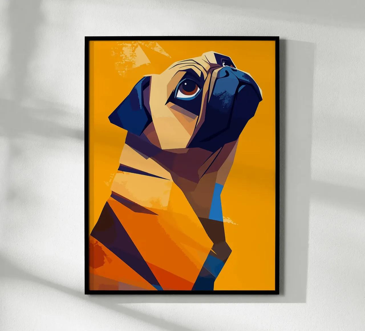 cane carlino animale da compagnia canino poster da Karin M Fried