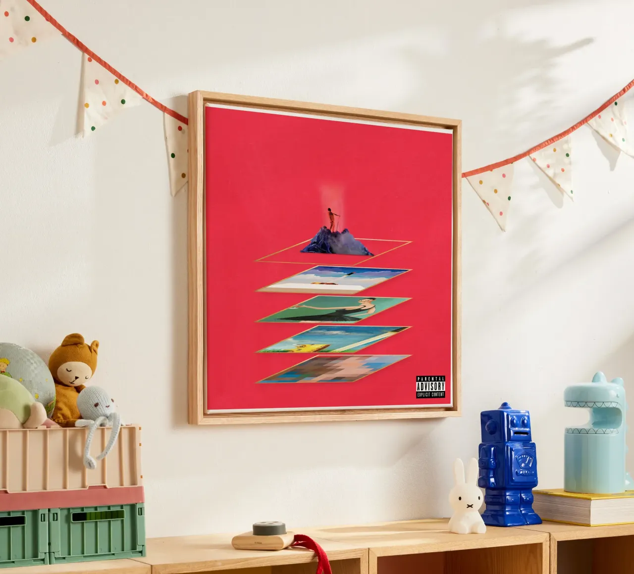 my beautiful dark twisted fantasy background canvas with Floater frame by martina