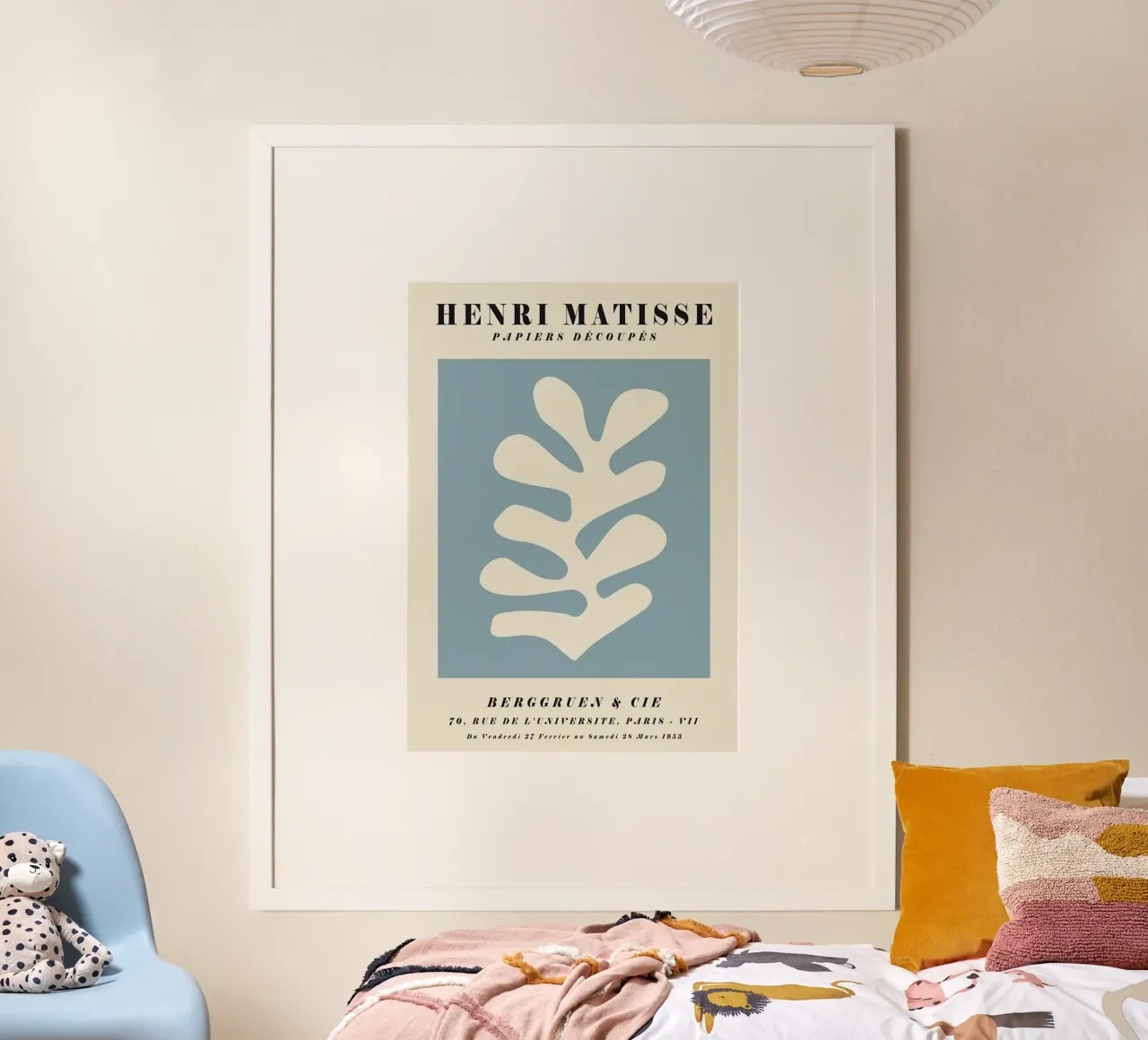 Leaf Matisse Poster poster con telaio in alluminio da DODOLAN STORE