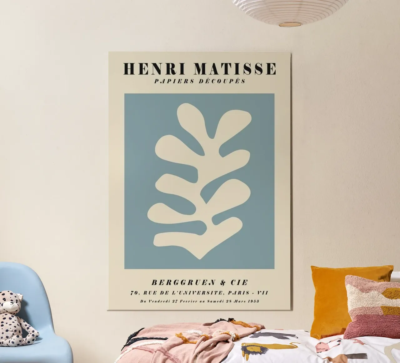 Leaf Matisse Poster poster con telaio in alluminio da DODOLAN STORE