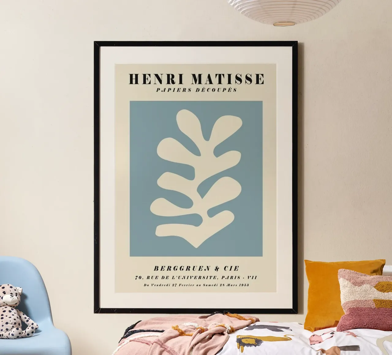 Leaf Matisse Poster poster con telaio in alluminio da DODOLAN STORE