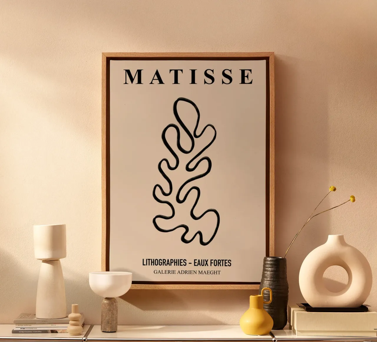 Lithographs - Etchings canvas with Floater frame by DODOLAN STORE
