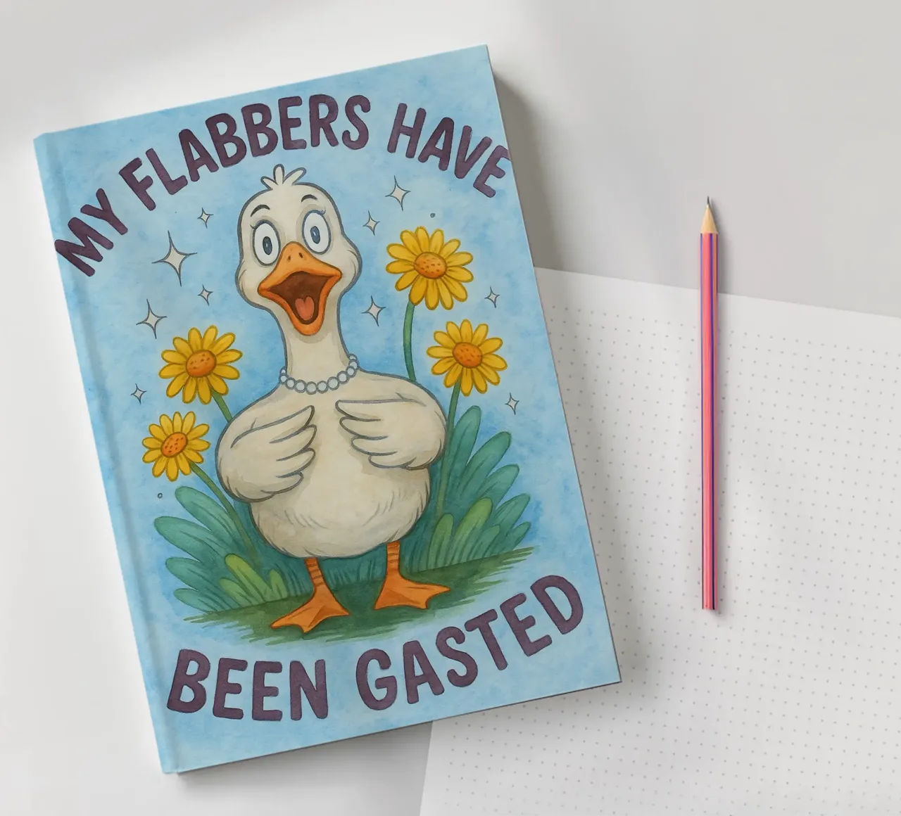 my flabers have funny duck notebook by limous