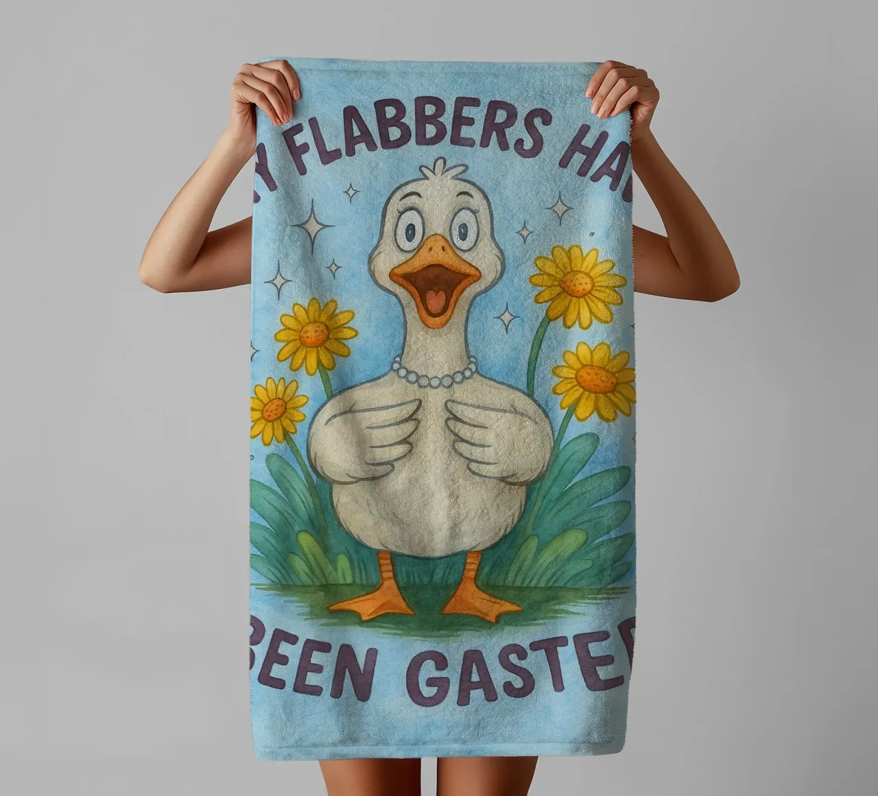 my flabers have funny duck towel by limous