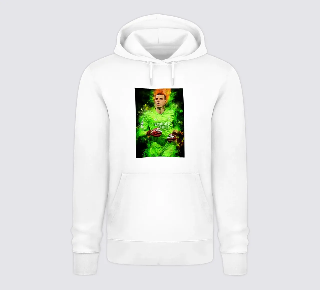 Andriy Lunin felpa con cappuccio da MasterInkArt