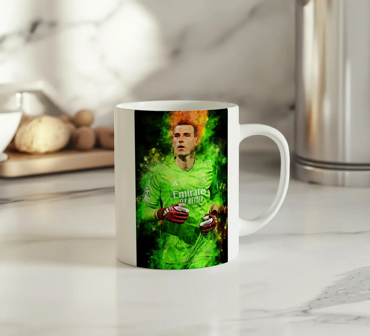 Andriy Lunin tazza in ceramica da MasterInkArt