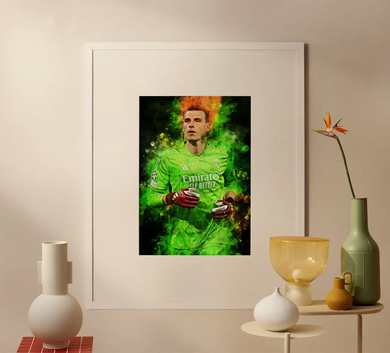 Andriy Lunin poster con telaio in legno da MasterInkArt