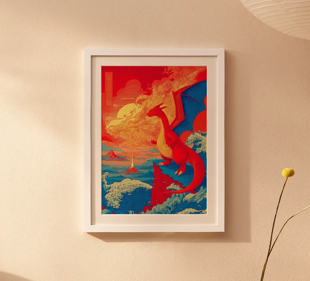 Pokemon poster con telaio in legno da Fleur de Lys